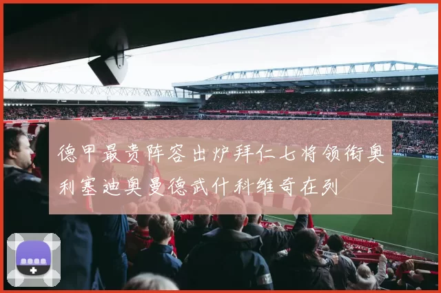 德甲最贵阵容出炉拜仁七将领衔奥利塞迪奥曼德武什科维奇在列